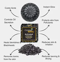 Cennet Activated charcoal soap for skin whitening, Natural Detox, Deep cleaning, Skin care soap(3x100g) pack of 3.-thumb4