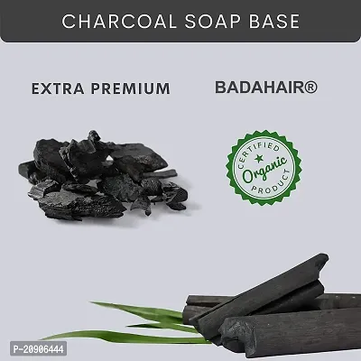 BADAHAIR? Activated Charcoal Soap Base Bar Melt and Pour Soap Base Natural and Organic SLS  SLES, Paraben Free Pack of 2- (1KG)-thumb2