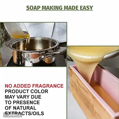 BADAHAIR? Natural Herbal Neem Soap Base Purifying Neem Soap Base For Acne | Pimples And Rashes Soap Base For Soap Making, Neem Melt  Pour Clear Transparent Glycerine Soap Base, Paraben Free ?(1KG)-thumb3