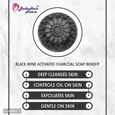 BADAHAIR?Activated Charcoal Soap for skin whitening, Natural Detox, Deep cleaning, Skin care soap(4x100g) pack of 4.Treat Oily Skin Pack of 4-thumb4