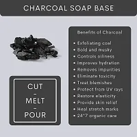 BADAHAIR? Activated Charcoal Soap Base Bar Melt and Pour Soap Base Natural and Organic SLS  SLES, Paraben Free Pack of 2- (1KG)-thumb3