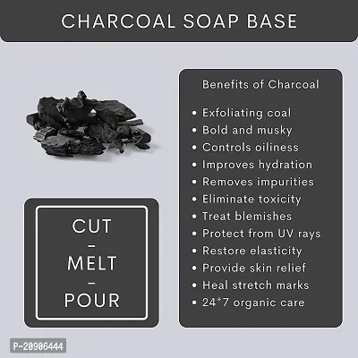 BADAHAIR? Activated Charcoal Soap Base Bar Melt and Pour Soap Base Natural and Organic SLS  SLES, Paraben Free Pack of 2- (1KG)-thumb4