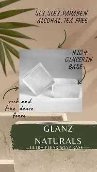 Glanz Naturals Ultra CLEAR GLYCERIN Soap Base SLS/SLES free Melt and Pour Transparent Soap base/soap Making-1 kg-thumb4