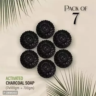 BADAHAIR? Activated Charcoal Soap, with 99.9% Germ Protection and Deep Cleansing of Skin (Pack Of 7)-thumb0