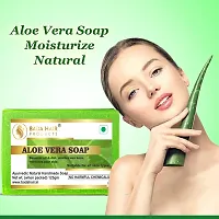 BADAHAIR? handmade aloevera soap | herbal natural soap Natural Glycerin Made Aloevera Soap For Men Women 125gm Pack of 3-thumb4