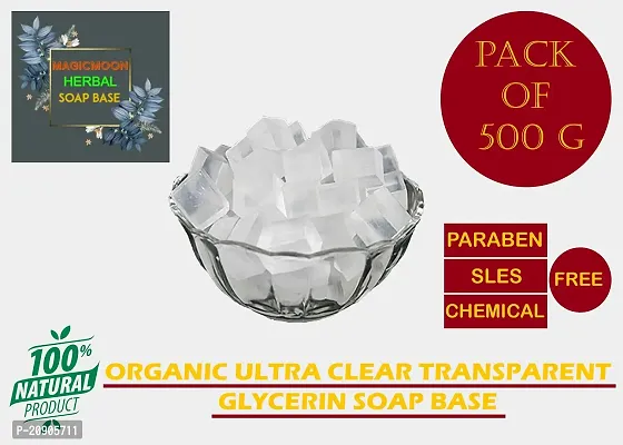 MAGICMOON ULTRA CLEAR GLYCERIN TRANSPARENT SOAP BASE (SLES, SLS, PARABEN FREE) - 500 GRAM (NET)-thumb4