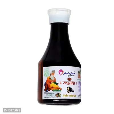 BadaHair Organic Herbal Mix Rudraksha Hair Oil For thick, long, strong and shiny hair,hair oil-thumb0