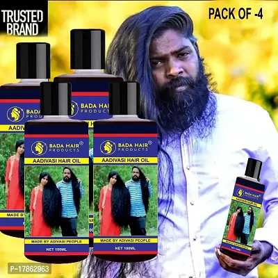 BADAHAIR  Adivasi Herbal Premium quality hair oil for hair Regrowth  Hair Oil  (400 ml)-thumb0