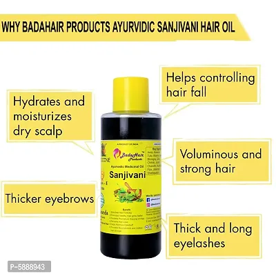 Badahair products Ayurvedic Sanjivani Hair Oil For Premium Cold Pressed Oil 200ml-thumb3