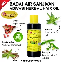 Badahair products Ayurvedic Sanjivani Hair Oil For Premium Cold Pressed Oil 200ml-thumb1