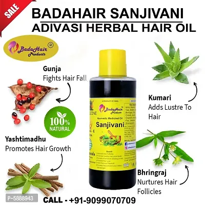 Badahair products Ayurvedic Sanjivani Hair Oil For Premium Cold Pressed Oil 200ml-thumb2
