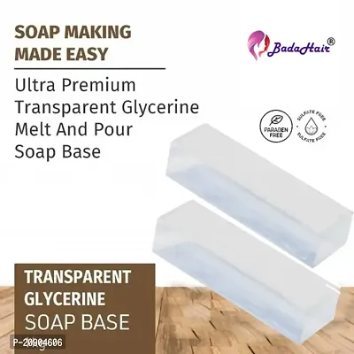 Vedini Glycerin Ultra Melt and Pour Soap Base - SLS, Sles, Paraben and Alcohol Free, Transparent Natural for Soap Making, Hand Soap, Craft Soap (950 Gm Net)