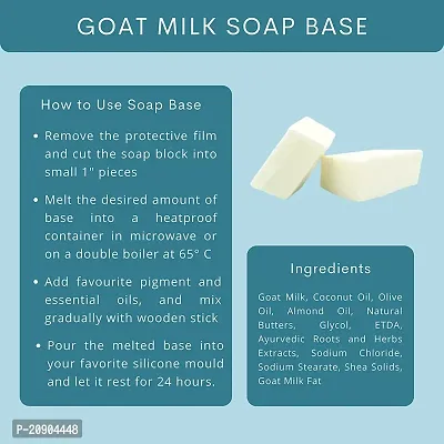 Glanz naturals goat milk melt and pour glycerin soap base-1 kg-thumb4