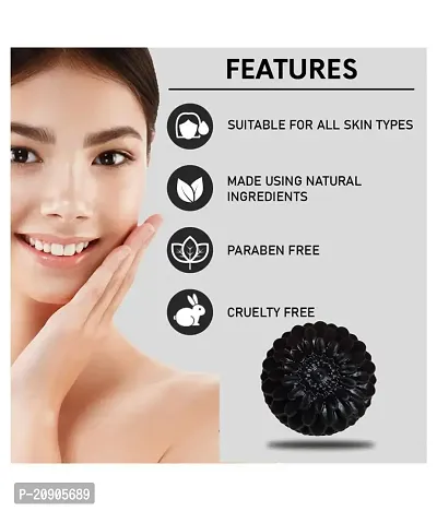 Cennet charcoal soap with Activated charcoal for Men  Women skin whitening, Deep cleaning, Anti Acne  pimples Skin care soap (2x100g) set of 2.-thumb4