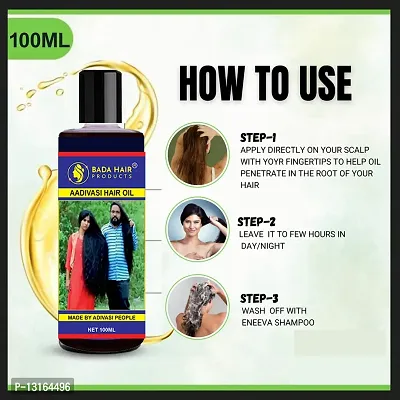 BADA HAIR Herbal Hair Oil Herbal Pure Adivasi Hair Growth  Hair Fall Control Oil 100ml-thumb4