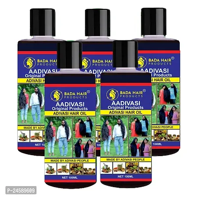 Adivasi Neelambari All Type of Hair Problem Herbal Growth Hair Oil Dandruff Control - Hair Loss Control - Long Hair - Hair Regrowth Hair Oil with Goodness of and Loki Oil Hair 100 ML pack of 5