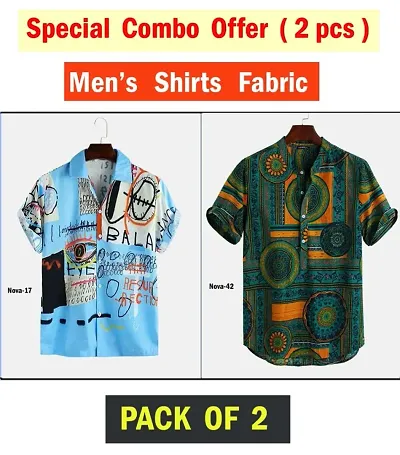 Trendy Men Casual Printed Shirt Combo