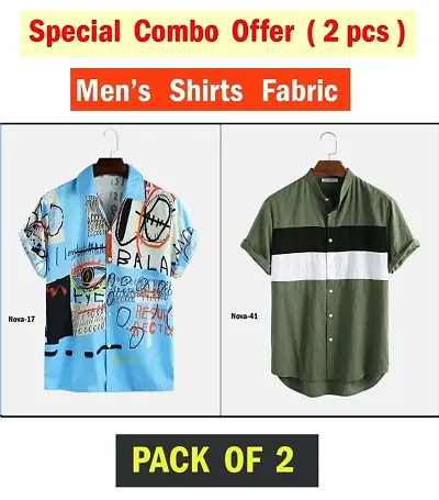Trendy Men Casual Printed Shirt Combo