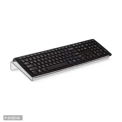 ऑफिस डेस्क के लिए VJ SONS ऐक्रेलिक कीबोर्ड स्टैंड, दूसरों की तुलना में 5 मिमी मोटाई वाला ऐक्रेलिक रिसर टिकर, एर्गोनोमिक टिल्टेड कंप्यूटर होल्डर होम टेबल-thumb3