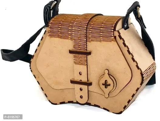 LAKHAJI IMPEX Women's Decorative Lesser Cutting Wooden Purse Ladies Wallet,  Latest Handbags Mobile Clutch for Women