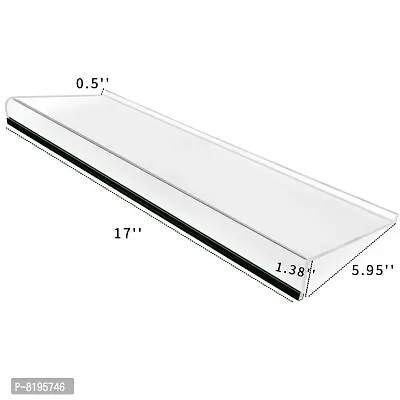 VJ SONS Acrylic Keyboard Stand for Office Desk, 5mm Thickness Acrylic Riser Ticker Than Others, Ergonomic Tilted Computer Holder Home Table-thumb4