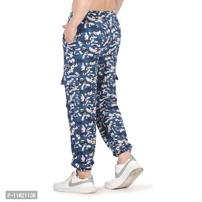 Mens Military Camouflage Print Cargo Joggers-thumb2