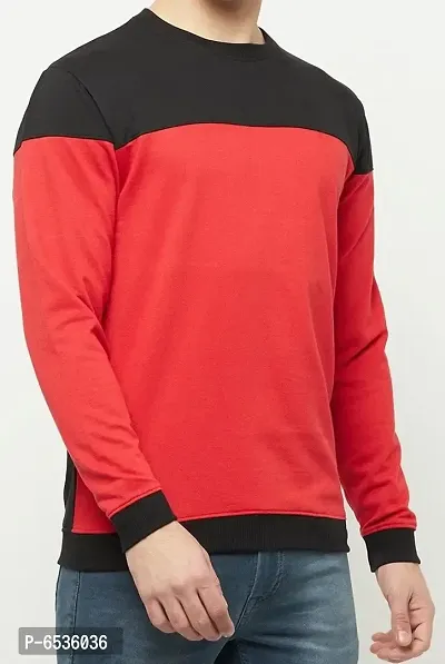 Reliable Multicoloured Cotton Blend Colourblocked Round Neck Tees For Men-thumb3