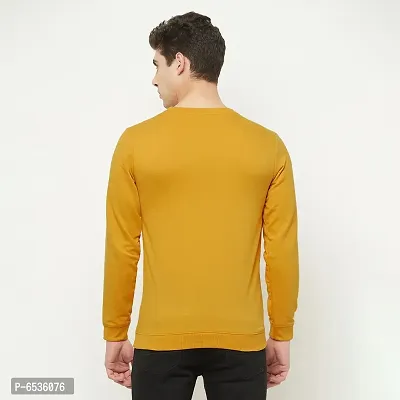 Reliable Yellow Cotton Blend Colourblocked Round Neck Tees For Men And Boys-thumb2