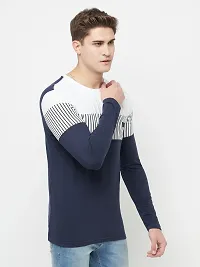 Reliable Cotton Blend Colourblocked Round Neck Tees For Men And Boys-thumb2