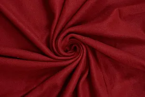 Comfortable Maroon Cotton Solid Blankets-thumb3