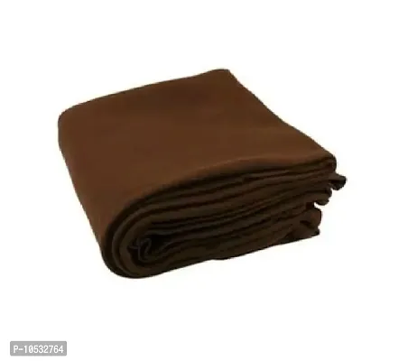 Comfortable Brown Cotton Solid Blankets-thumb3