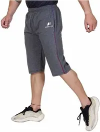 Diwazzo Solid Men Three Fourths Shorts.-thumb2