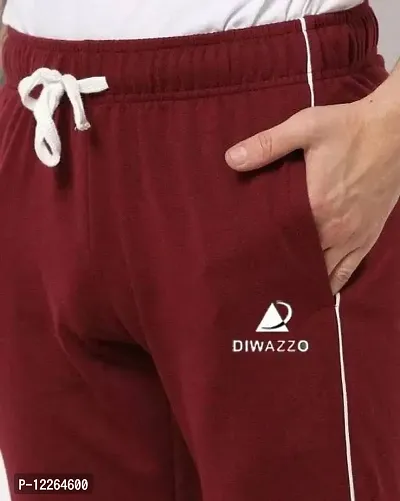 DIWAZZO Latest Mens Solid Track Pants Pack of 2-thumb4
