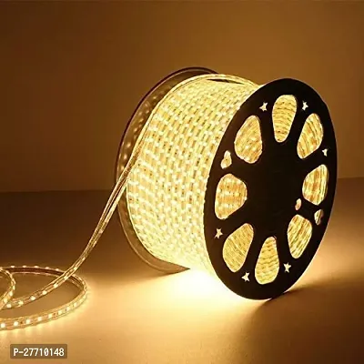 PRABHAM Warm White LED 05 Meter Rope Light Pipe Light Decorative Light Home Office Ceiling Light Diwali Eid Stage Decoration Birthday Christmas Decoration Pack of 1 Yellow Color 5 Meter-thumb0