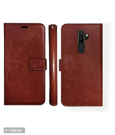 OPPO A5 2020 FLIP COVER BROWN