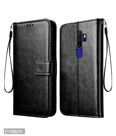 OPPO A9 2020 FLIP COVER BLACK-thumb0