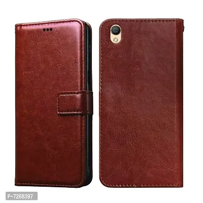 OPPO A37 FLIP COVER BROWN