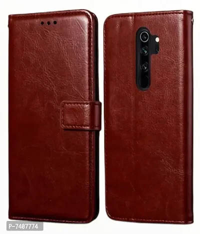 POCO M2 FLIP COVER BROWN-thumb0