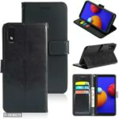 Gunvar India Premium Leather Flip Cover Compatible Model Samsung Galaxy M01 Core