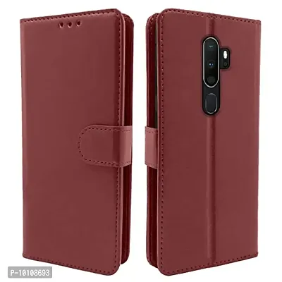 Gunvar India Premium Leather Flip Cover Oppo A57 2022