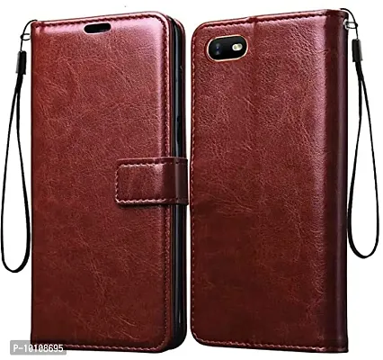 Gunvar India Premium Leather Flip Cover Oppo A1k/Relme C2