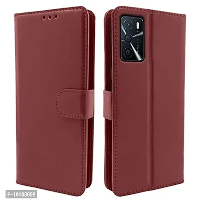 Gunvar India Premium Leather Flip Cover Oppo A55/A16/A53s/A74 5G