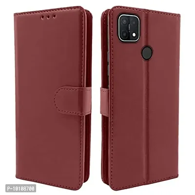 Gunvar India Premium Leather Flip Cover Oppo A15/A15s-thumb0