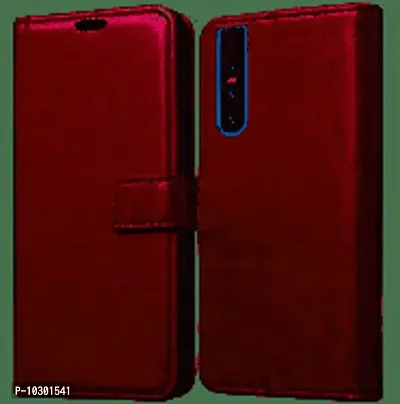 Gunvar Premium Leather Flip Cover Vivo V15 Pro