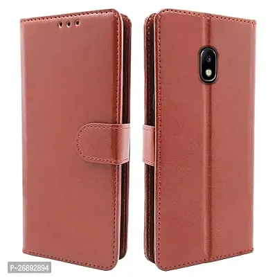 Samsung Galaxy J7 Pro Brown Flip Cover