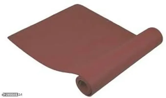 Designer Brown Crepe Solid Yoga Mats