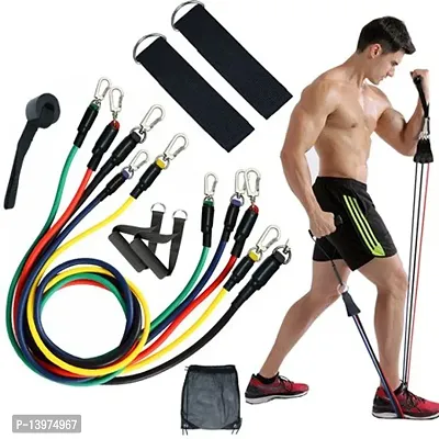11 in 1 Power Resistance Band, Resistance Toning Tube Set of Foam Handles, for Home Gym, Workout and Body Stretching Power Lifting, for Men-Woman-thumb4