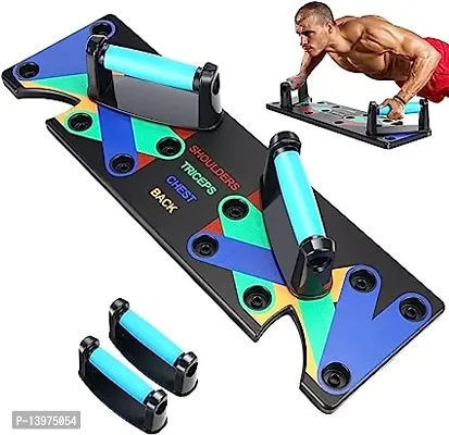 Push Up Board 15 in 1 Home Workout Equipment Multi-Functional Pushup Stands System Fitness Floor Chest Muscle Exercise Professional Equipment Burn Fat Strength Training Arm Men  Women