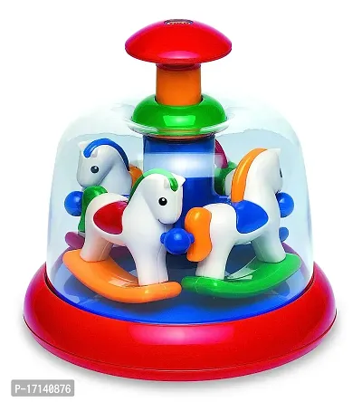 Multicolor Plastic Spin pony Toy-thumb0