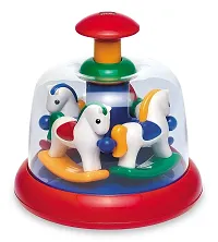 Multicolor Plastic Spin pony Toy-thumb1